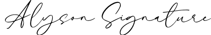 Alyson Signature