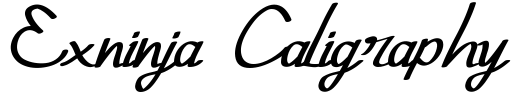 Exninja Caligraphy