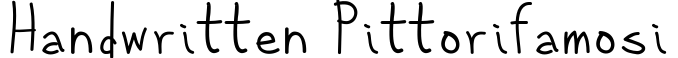 Handwritten Pittorifamosi