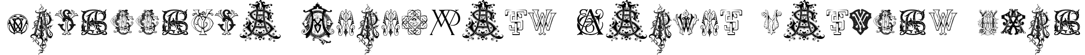 Intellecta Monograms Random Samples Nine