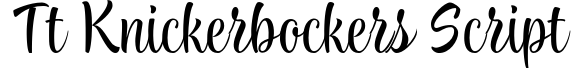 TT Knickerbockers Script