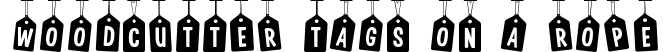 Woodcutter Tags on a Rope