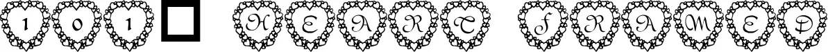 101! Heart Framed