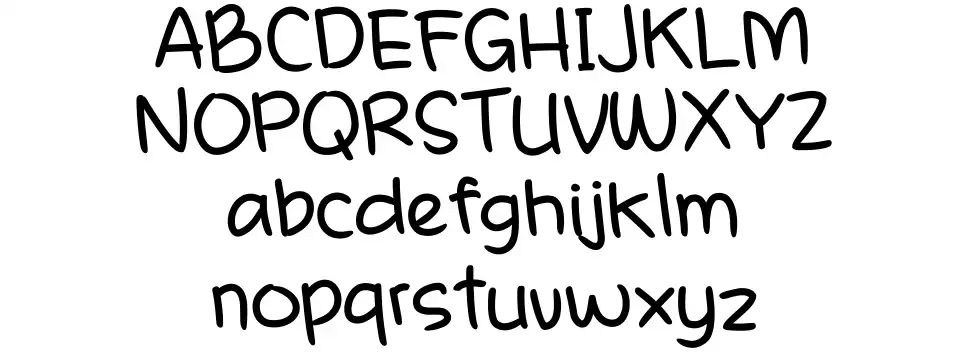 A Casual Handwritten Penfont specimens