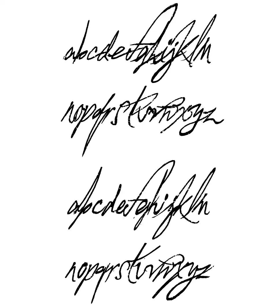 A Glitch In Timefont specimens
