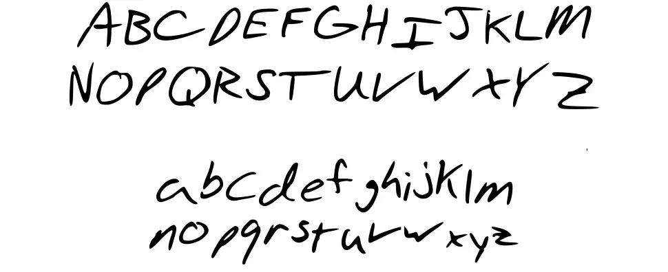 Aaron's Handfont specimens