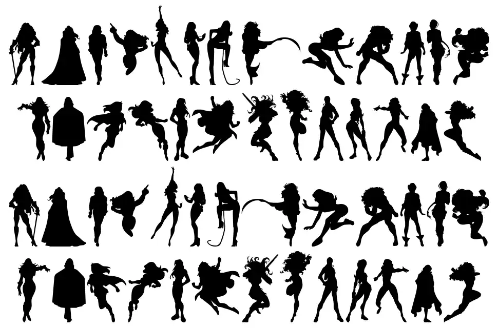 Action Womenfont specimens
