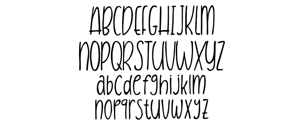 After Sunsetfont specimens