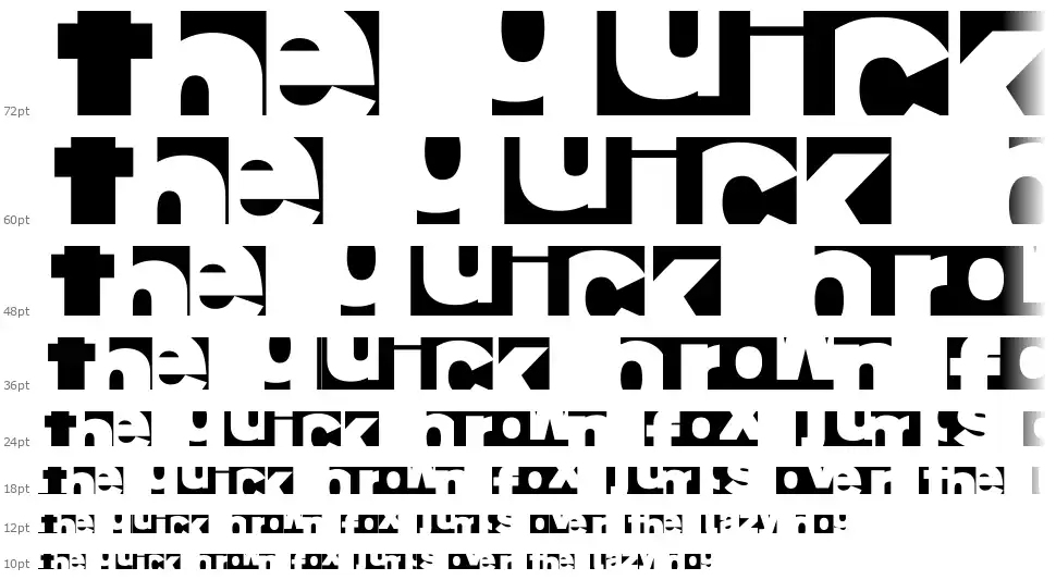 AI Fragmentfont waterfall