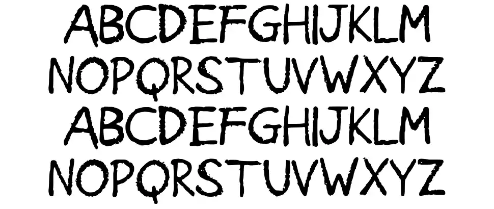 American Grungefont specimens