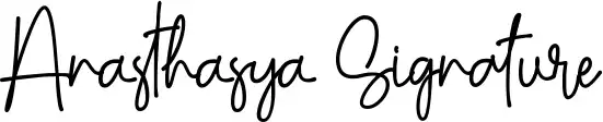 Anasthasya Signature