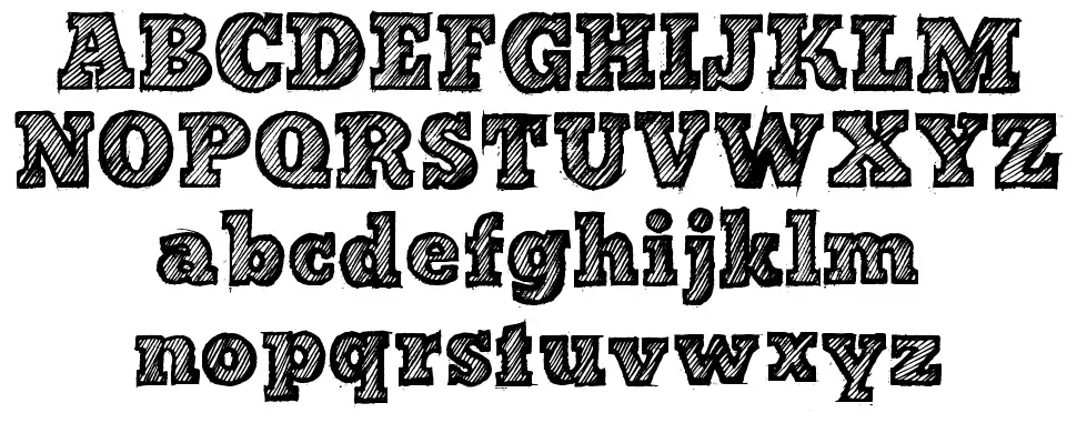 Bad Stripedfont specimens