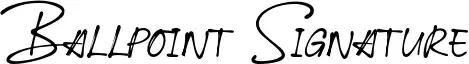 Ballpoint Signature