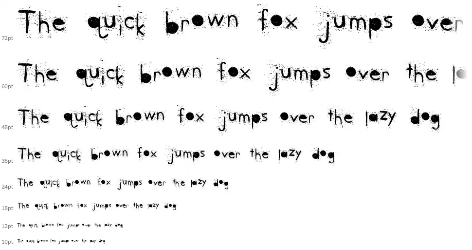 Bang Partyfont waterfall