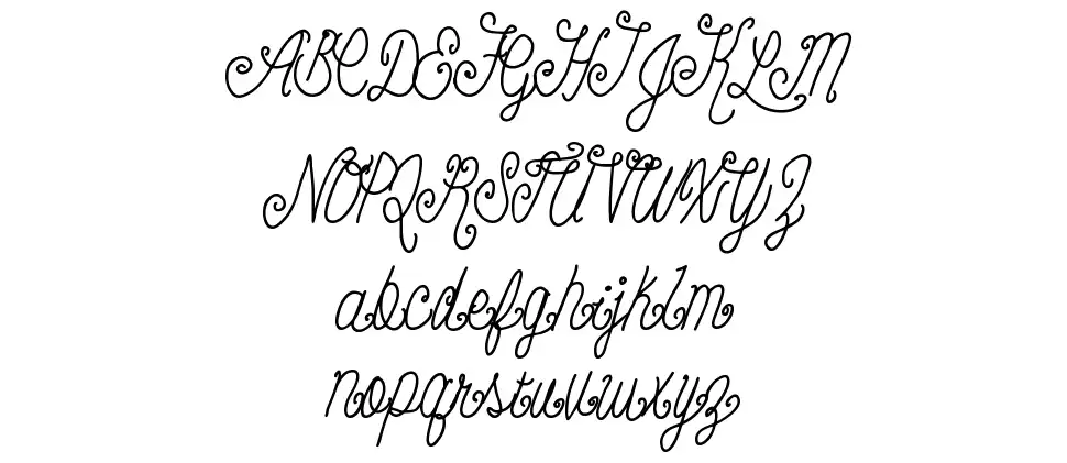 Beauty Scriptfont specimens