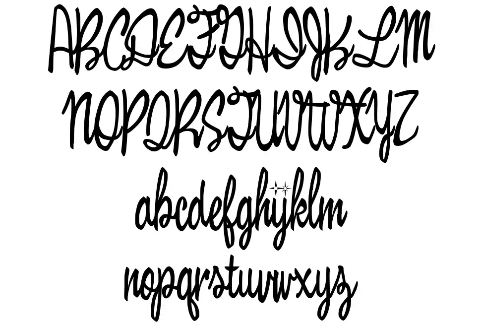 BeWickedfont specimens