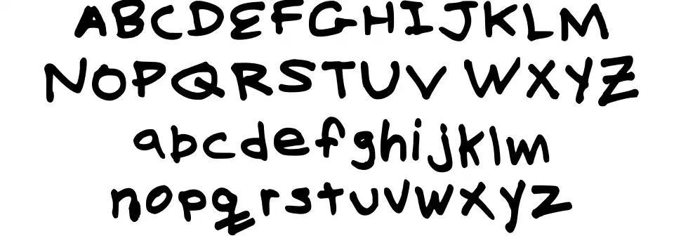 Billy's Handfont specimens