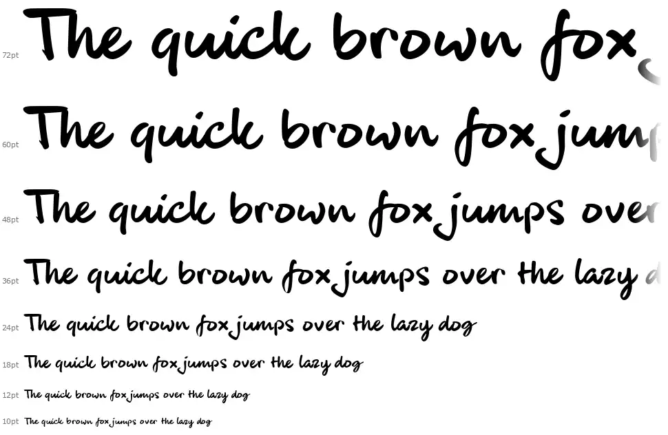 Black Handfont waterfall