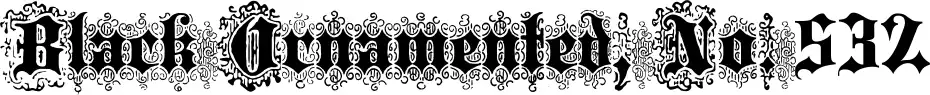 Black Ornamented, No. 532