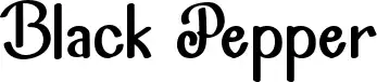 Black Pepper