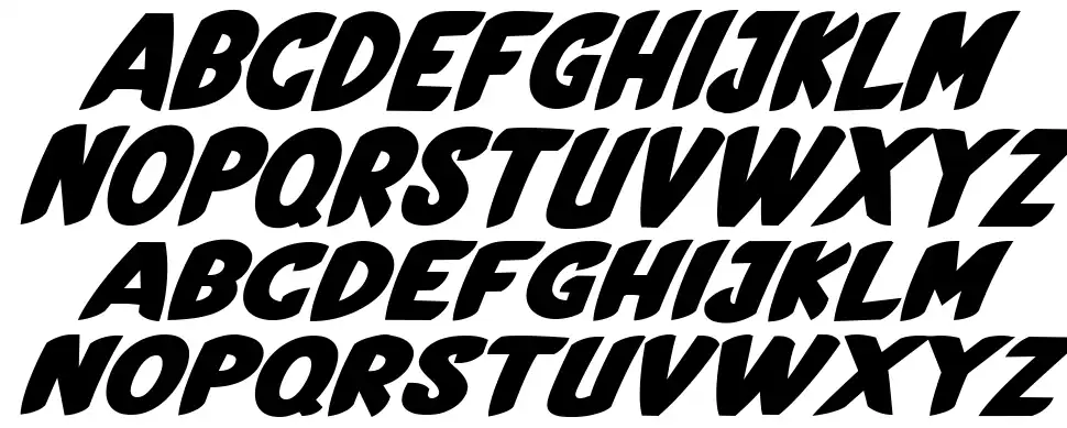 Black Sharpfont specimens