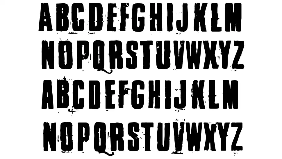 Blacklistfont specimens