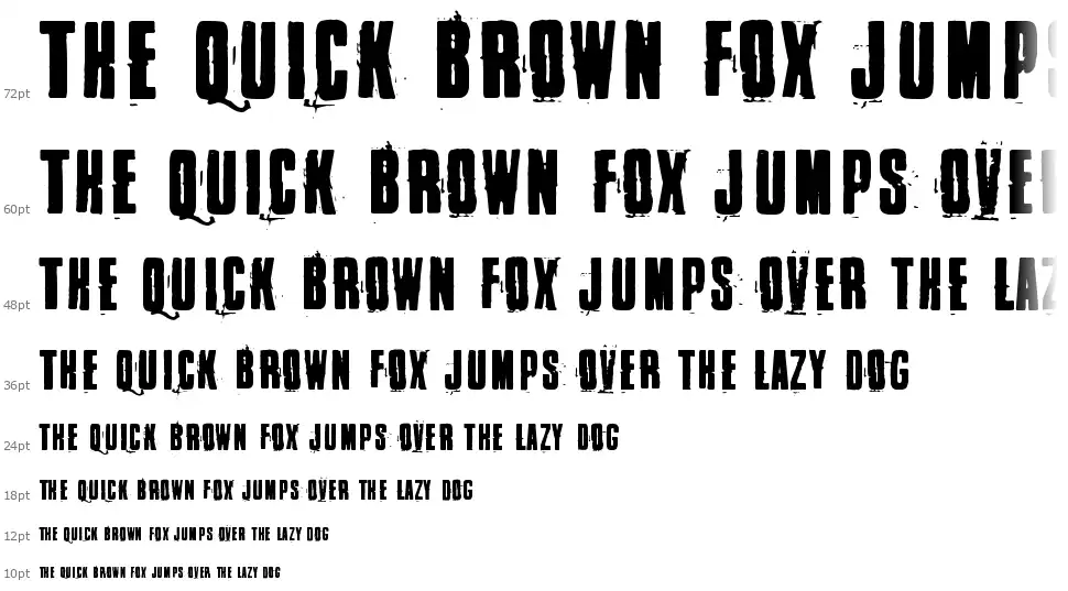 Blacklistfont waterfall