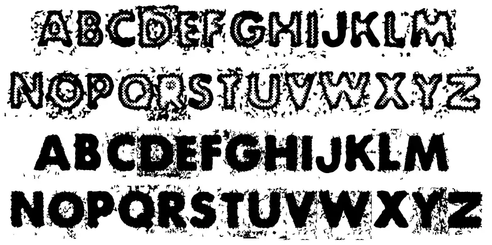 BlackNdotfont specimens