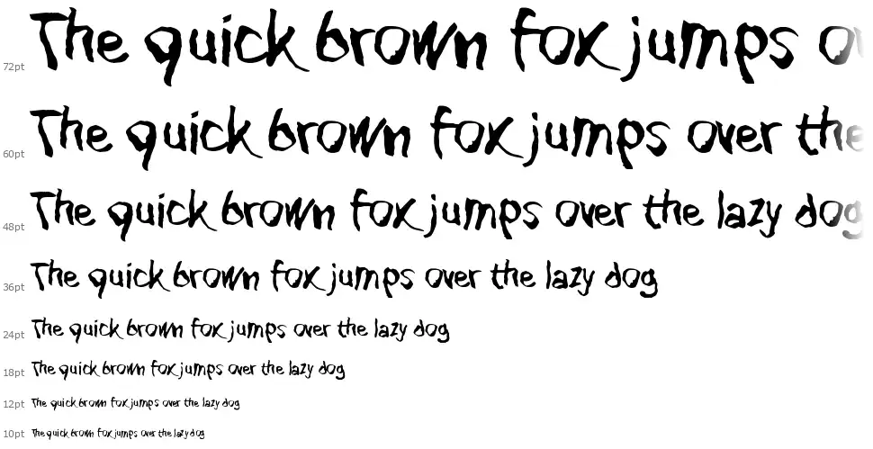 Blank Eyefont waterfall