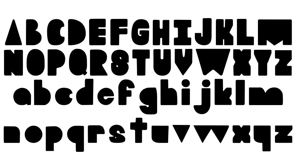 Blookyfont specimens
