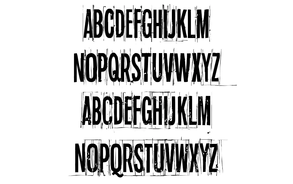 Blue sky, blue grassfont specimens