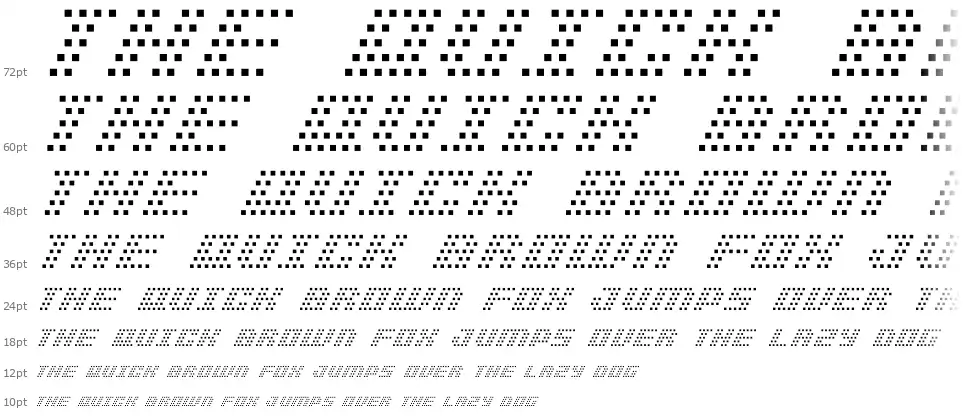 BM Pinholefont waterfall