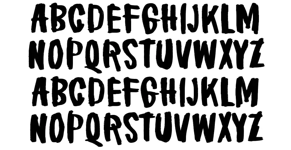 Brake a leg!font specimens