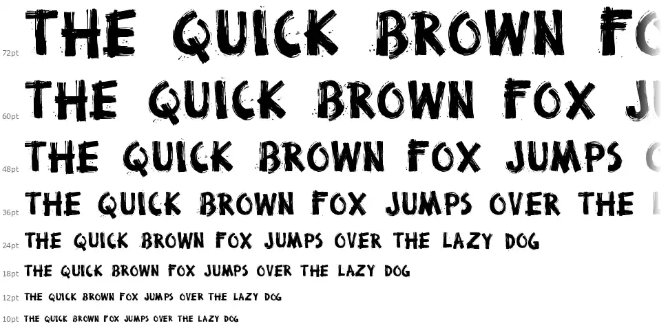 Broken Stickfont waterfall