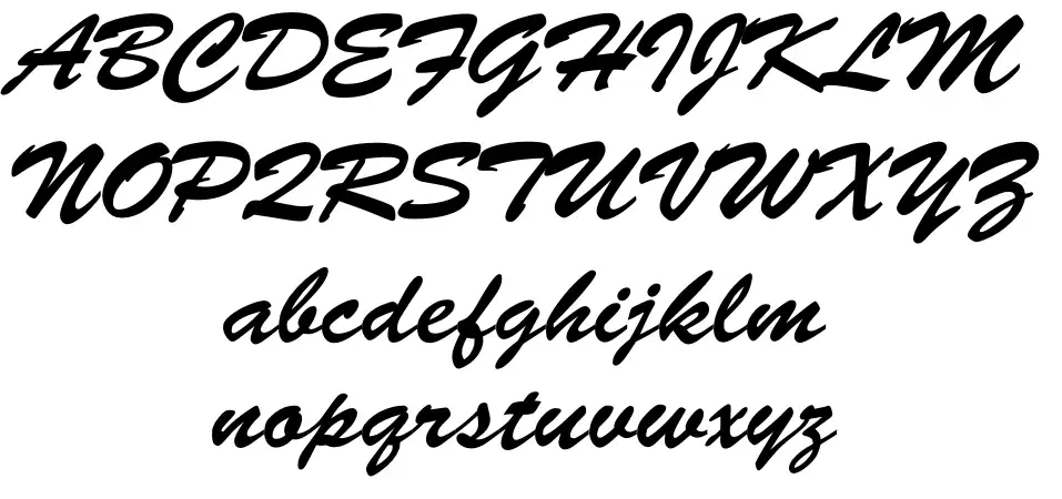 Brush Script Ürün Özellikleri Brush Scriptfont specimens