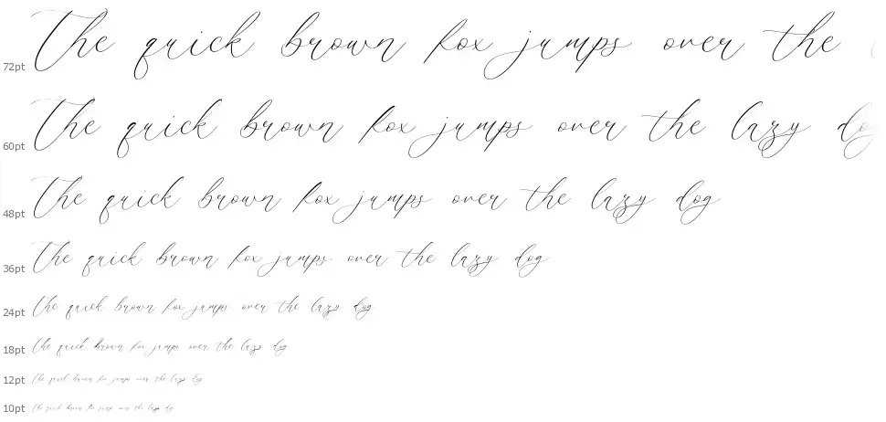 Camila Raindropfont waterfall