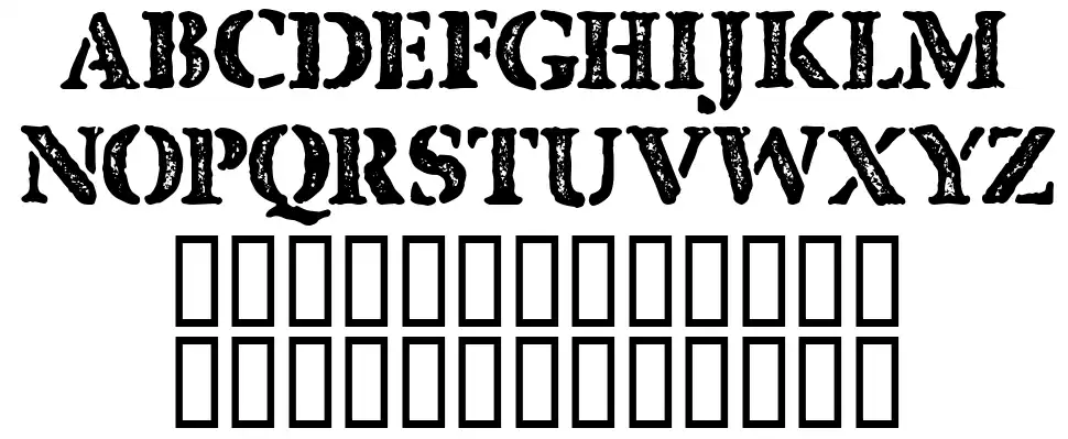 CF Quebec Stampfont specimens