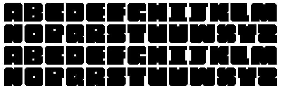 Chipblockedfont specimens