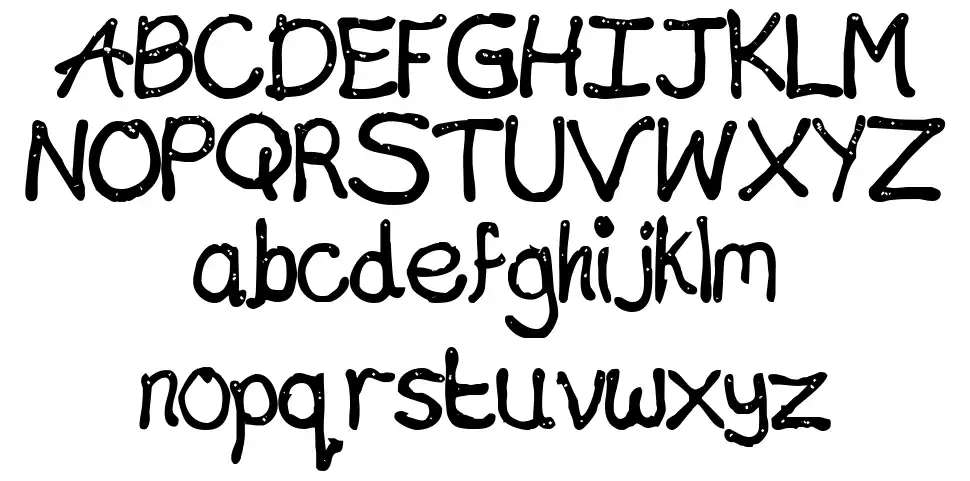 Chocolate Typefont specimens