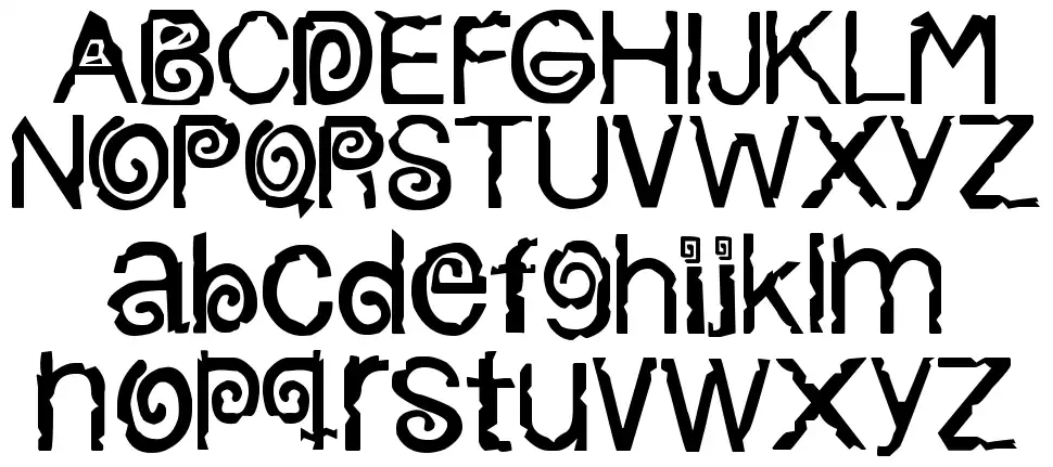 Columbian Strokefont specimens
