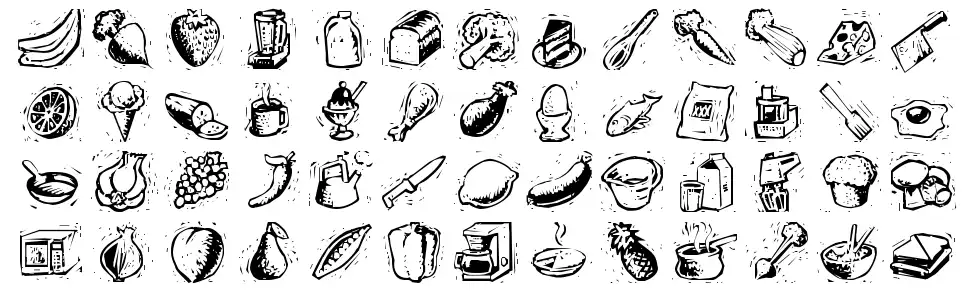 Counterscrapsfont specimens