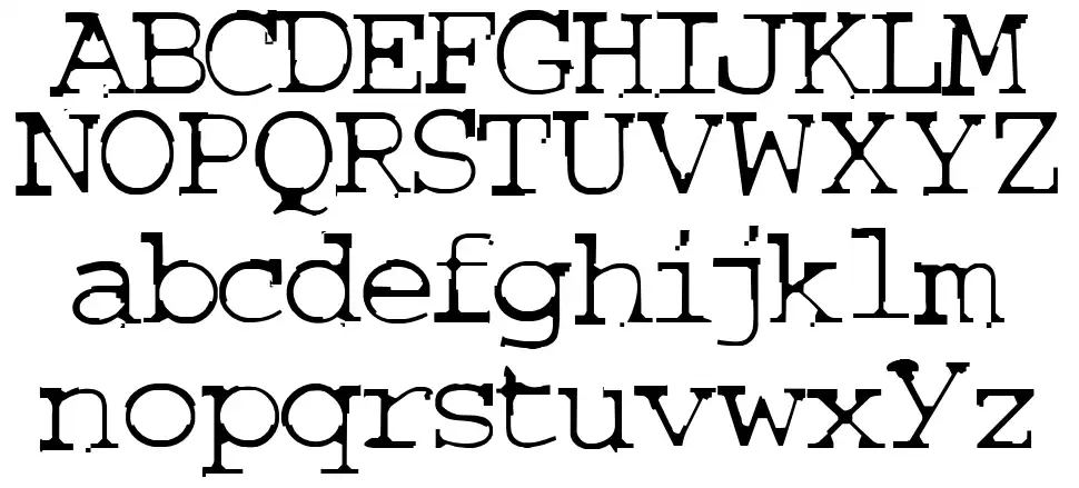 Couriertxtfont specimens