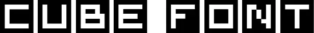 Cube Font