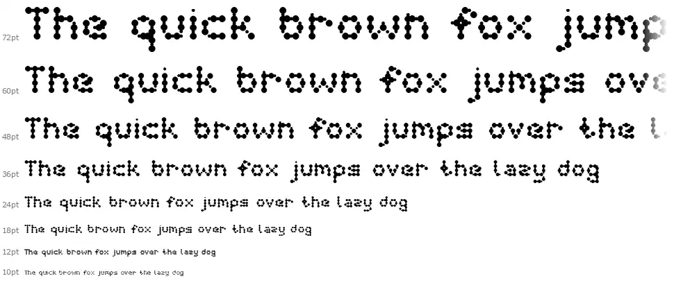 Curly Lava Bubblefont waterfall