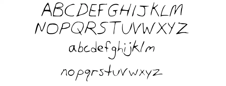 Dans Hand Ürün Özellikleri Dans Handfont specimens