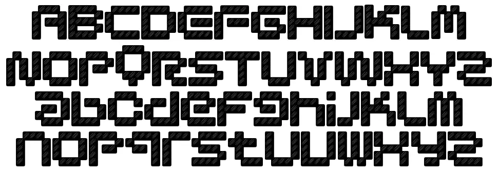 Designer Pixelsfont specimens