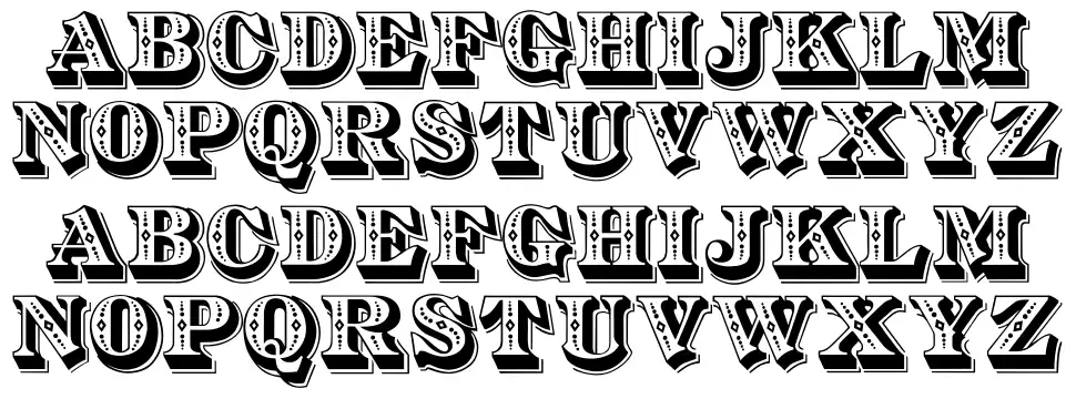 Diamond Inlayfont specimens
