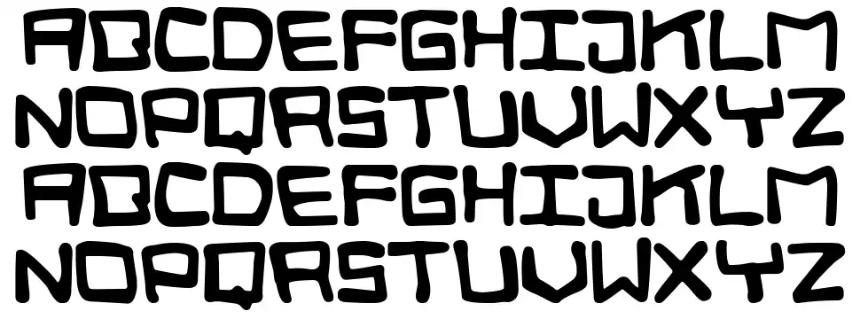Digital Squigglefont specimens