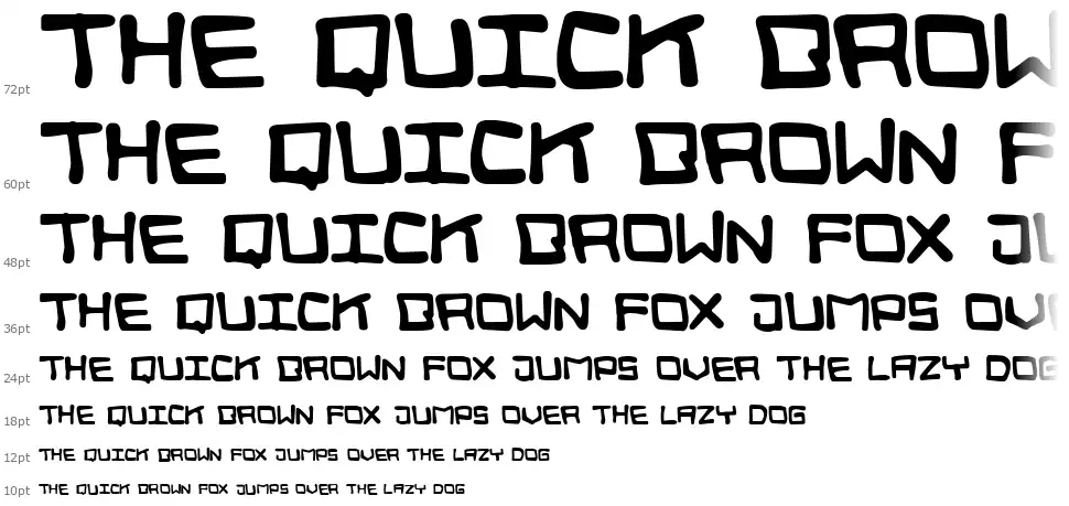 Digital Squigglefont waterfall