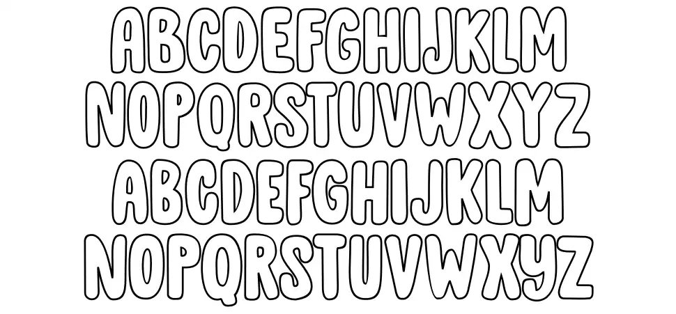DK Cool Daddyfont specimens
